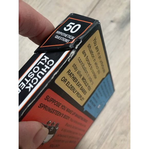 Chuck Klosterman HYPERtheticals 50 Questions for Insane Conversations Card Game - Picture 4 of 6